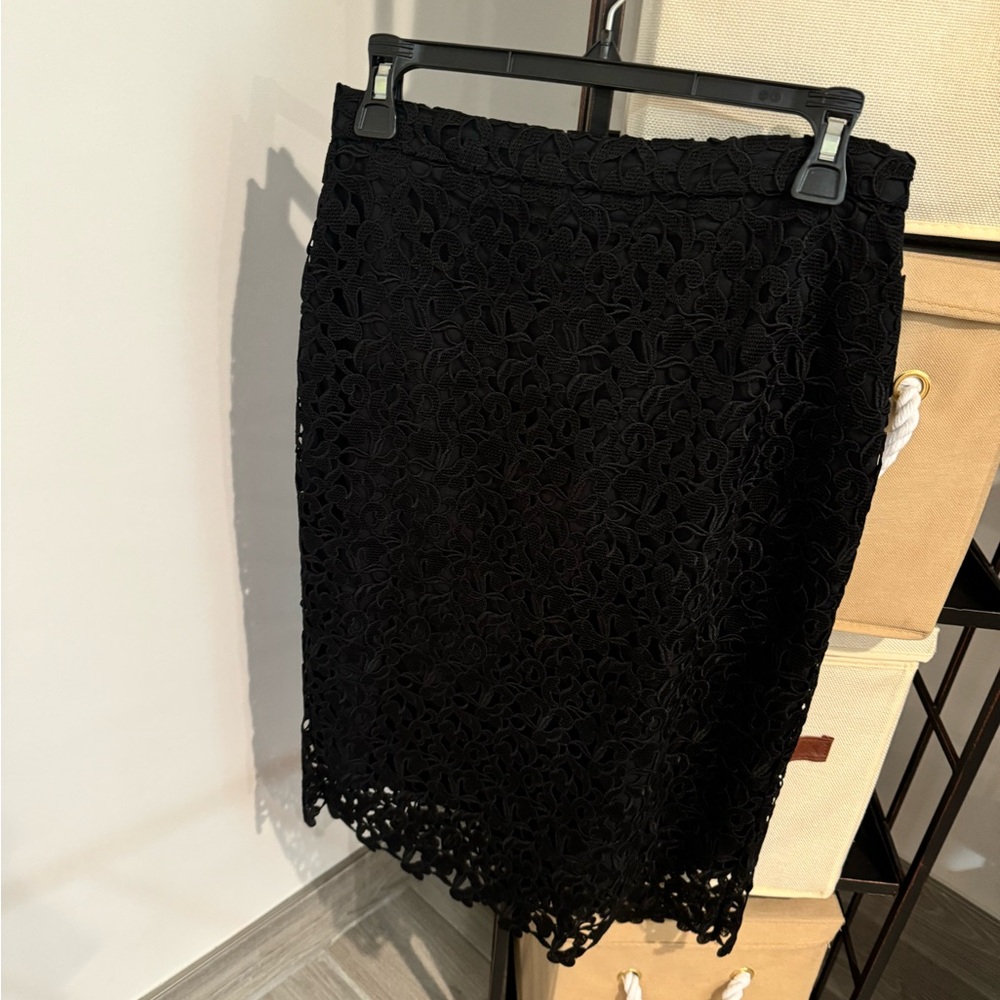 J. Crew Black Pencil Skirt Knee-Length